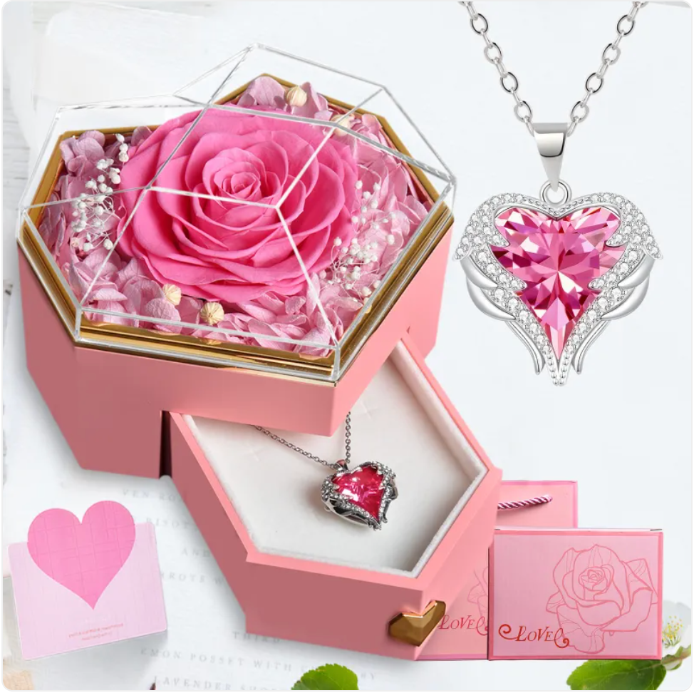 Rose Necklace Gift Box