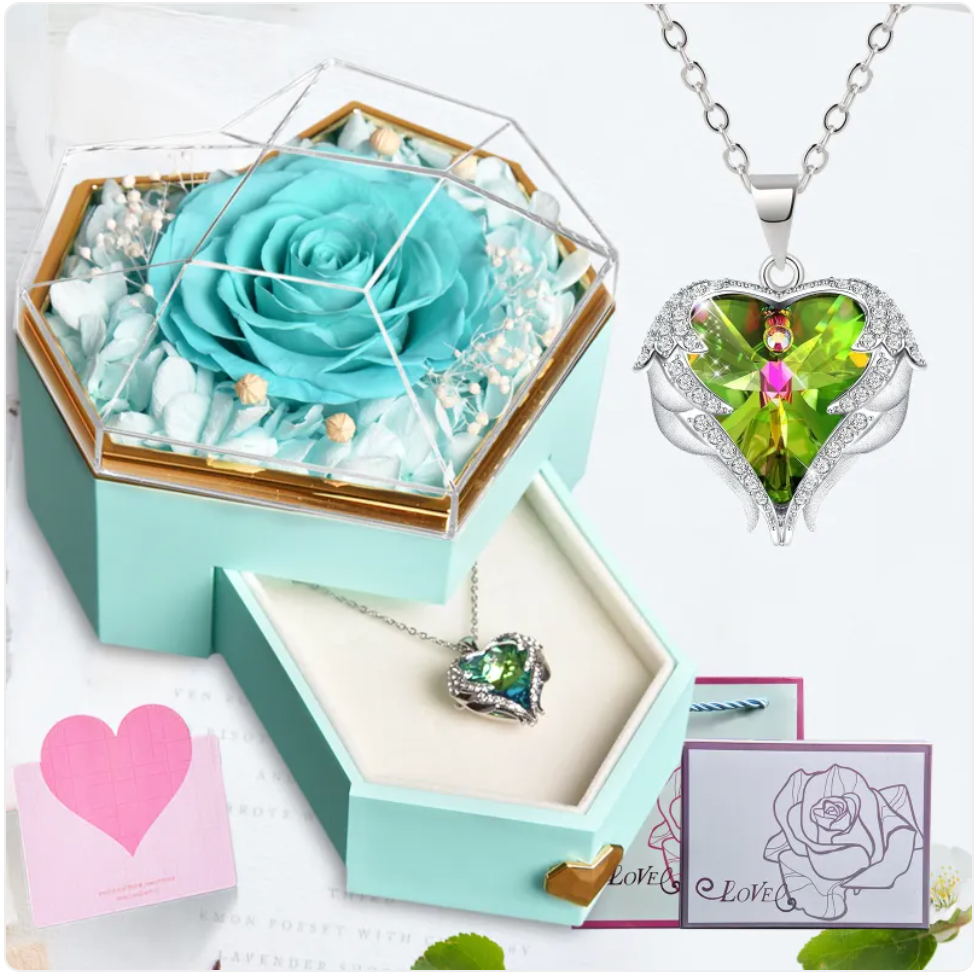 Rose Necklace Gift Box