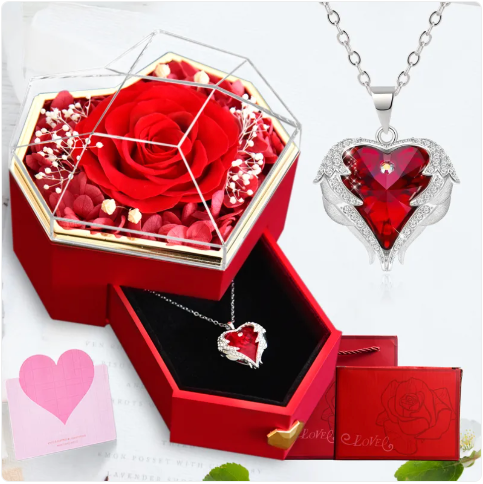 Rose Necklace Gift Box